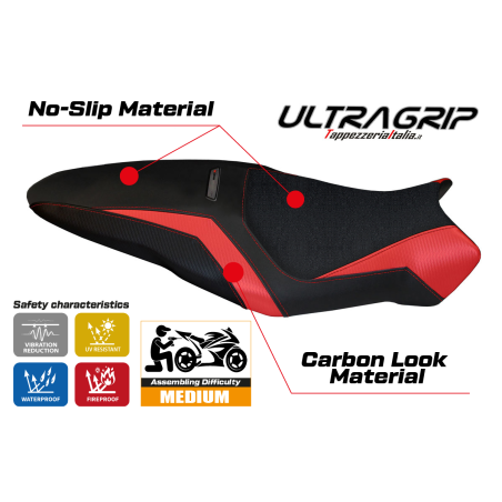 Sitzbezug kompatibel Ducati Monster 1200 R (16-19) Modell Toledo 3 ultragrip