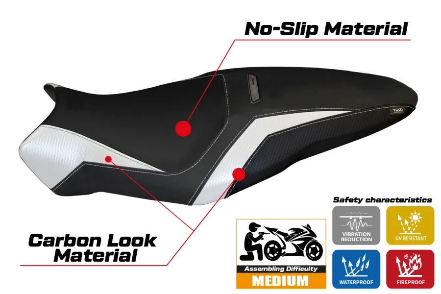 Seat cover compatible Ducati Monster 1200 R (16-19) modello Toledo 3