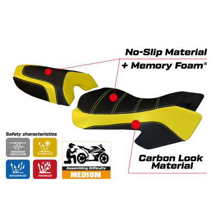 Sitzbezug kompatibel Ducati Multistrada 620/1000/1100 (03-09) Modell Sciacca Color comfort system