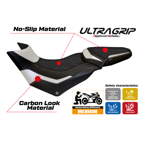 Rivestimento sella compatibile Ducati Multistrada 950 (17-21) modello Slapy ultragrip