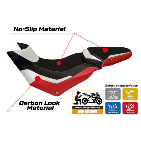 Sitzbezug kompatibel Ducati Multistrada 950 (17-21) Modell Praga special color