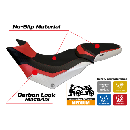 Sitzbezug kompatibel Ducati Multistrada 950 (17-21) Modell Praga special color