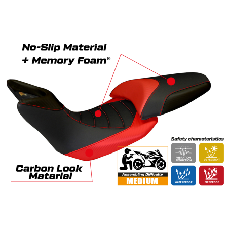 Sitzbezug kompatibel Ducati Multistrada 1200 (10-11) Modell Noto 3 comfort system