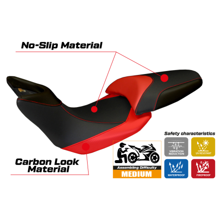 Seat cover compatible Ducati Multistrada 1200 (10-11) Noto 3 model