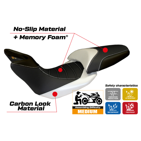 Seat cover compatible Ducati Multistrada 1200 (12-14) Noto comfort system model