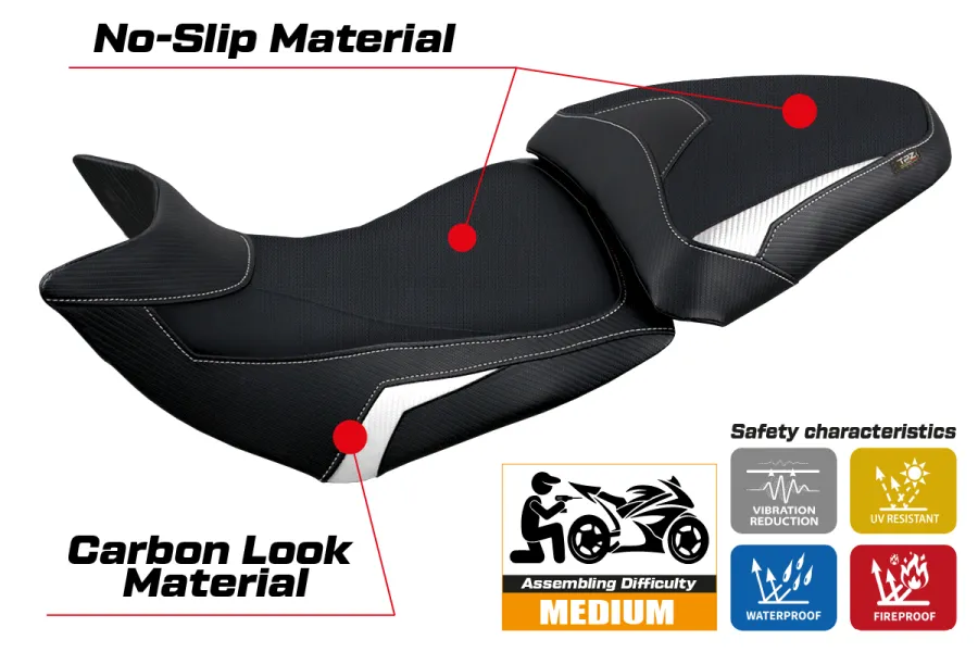 Rivestimento sella compatibile Ducati Multistrada 1200 / 1260 (15-20) modello Jazan