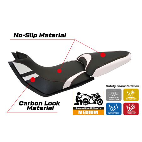 Funda de asiento compatible con Ducati Multistrada 1200/1260 (15-20) modelo Peppe 15