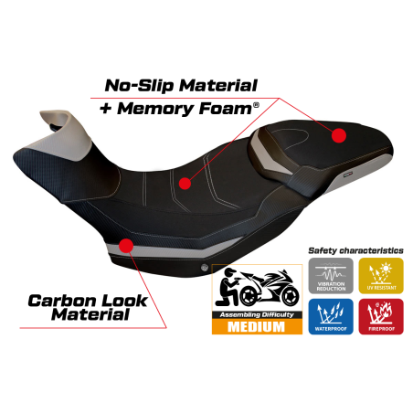 Seat cover compatible Ducati Multistrada 1200 / 1260 Enduro (16-21) Sona 1 comfort system model