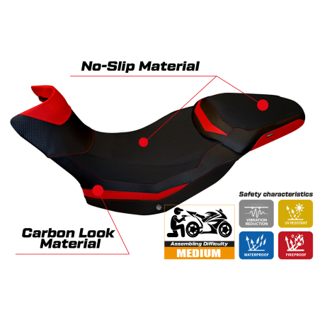 Rivestimento sella compatibile Ducati Multistrada 1200 / 1260 Enduro (16-21) modello Zac 1