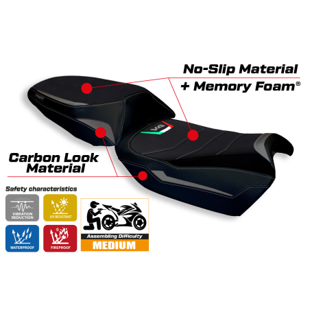 Seat cover compatible Ducati Multistrada V4 (21-22) Galmi comfort system model