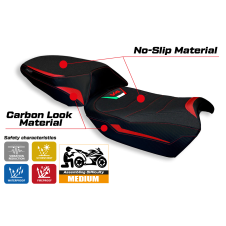 Seat cover compatible Ducati Multistrada V4 (21-22) Hama ultragrip model