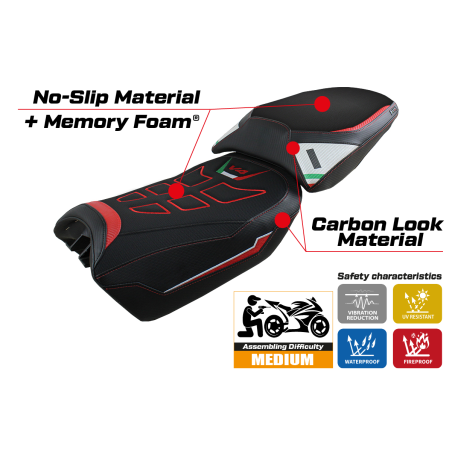 Rivestimento sella compatibile Ducati Multistrada V4 (2022) modello Safi comfort system