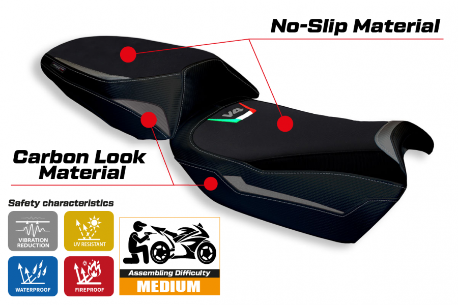 Sitzbezug kompatibel Ducati Multistrada V4 (21-22) Modell Tokat