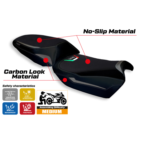Rivestimento sella compatibile Ducati Multistrada V4 (21-22) modello Tokat