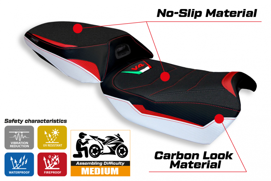 Sitzbezug kompatibel Ducati Multistrada V4 (21-22) Modell Adelaide special color Ultragrip