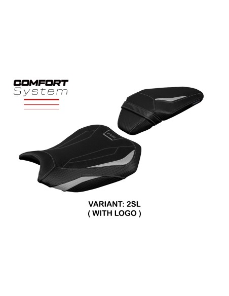 Funda de asiento compatible Kawasaki Z H2 (20-22) modelo Argos comfort system