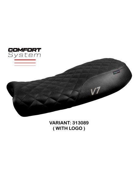 Housse de selle compatible Moto Guzzi V7 modèle Davis Vintage comfort system