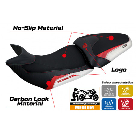 Seat cover compatible Ducati Multistrada V2 (21-22) Haria model