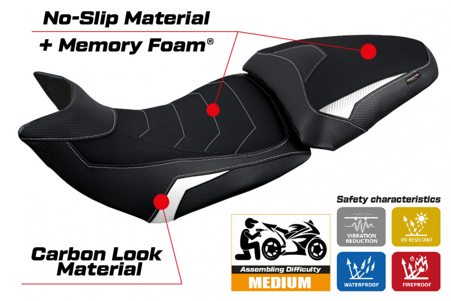 Rivestimento sella compatibile Ducati Multistrada V2 (21-22) modello Haria comfort system