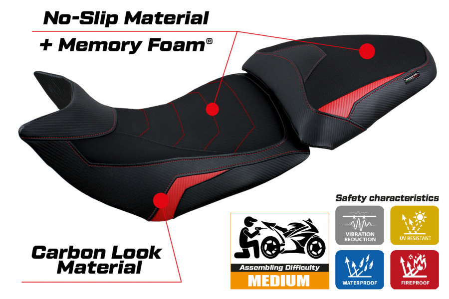 Seat cover compatible Ducati Multistrada V2 (21-22) Haria comfort system model