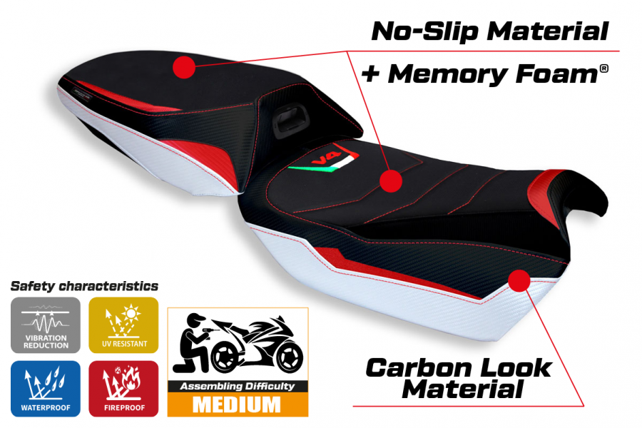 Seat cover compatible Ducati Multistrada V4 (21-22) Rosita special color comfort system model