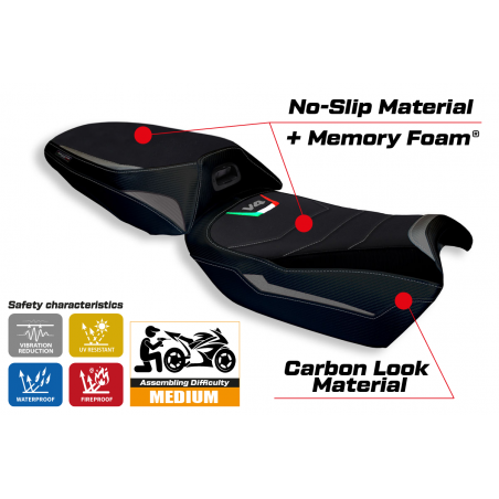 Seat cover compatible Ducati Multistrada V4 (21-22) Rosita comfort system model