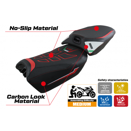 Seat cover compatible Ducati Multistrada V4 (2022) Meknes ultragrip model