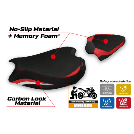 Seat cover compatible Ducati Panigale V2 (20-22) Zatoca comfort system model