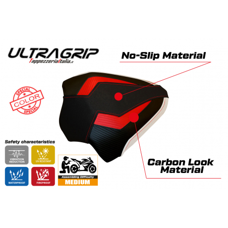 Housse de selle passager pour Ducati Panigale V4 (18-22) modèle Tenby special color ultragrip