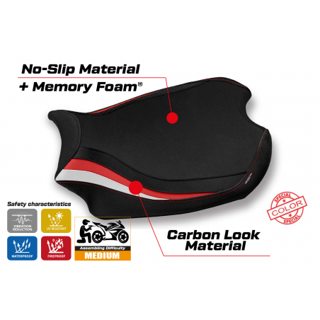 Seat cover compatible Ducati Panigale V4 (18-22) Glinka comfort system model