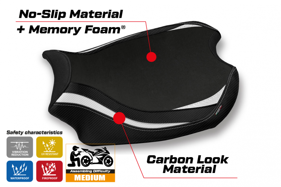 Seat cover compatible Ducati Panigale V4 (18-22) Glinka comfort system model