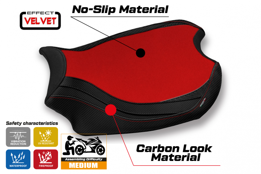 Sitzbezug kompatibel Ducati Panigale V4 (18-22) Modell Kerman