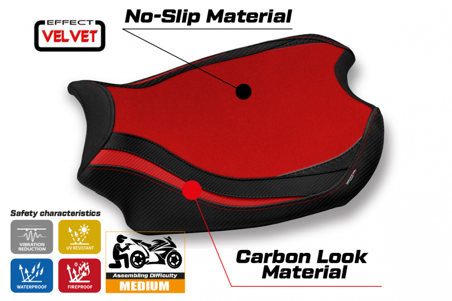 Sitzbezug kompatibel Ducati Panigale V4 (18-22) Modell Kerman