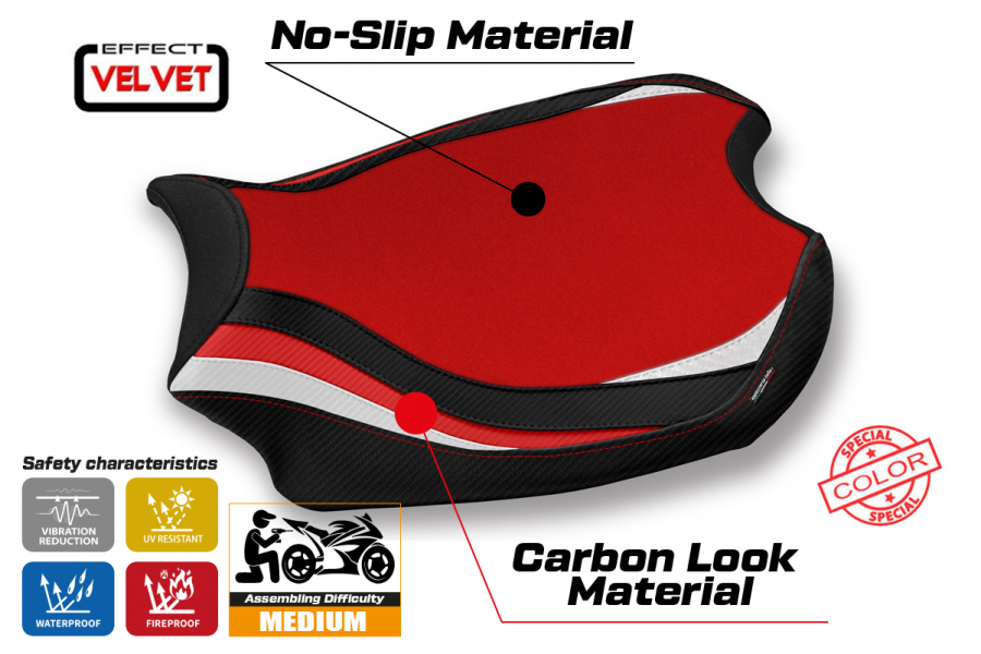 Seat cover compatible Ducati Panigale V4 (18-22) Kerman model