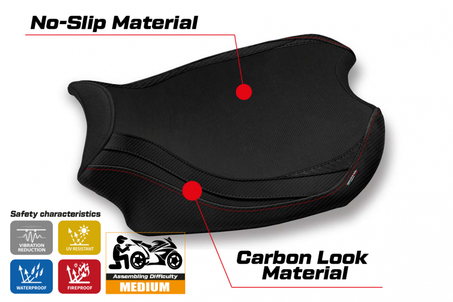 Sitzbezug kompatibel Ducati Panigale V4 (18-22) Modell Mahileu