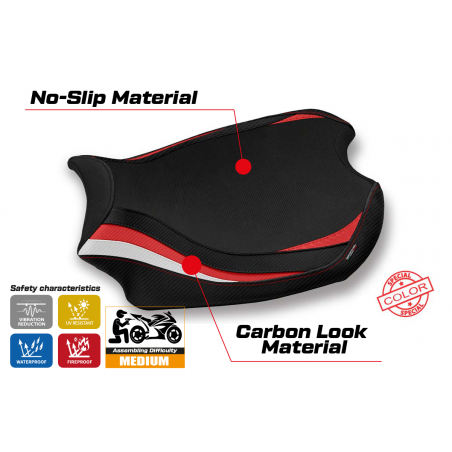 Rivestimento sella compatibile Ducati Panigale V4 (18-22) modello Mahileu