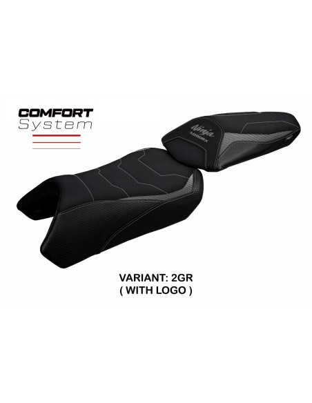 Housse de selle compatible Kawasaki Ninja 1000 SX (20-22) modèle Arusha comfort system