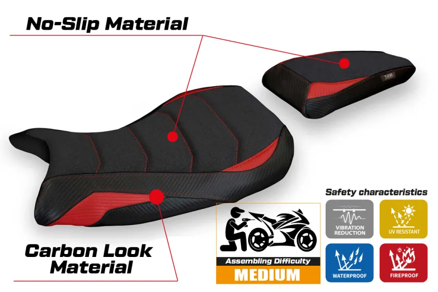 Sitzbezug kompatibel BMW S 1000 R (21-23) Modell Laiar Ultragrip