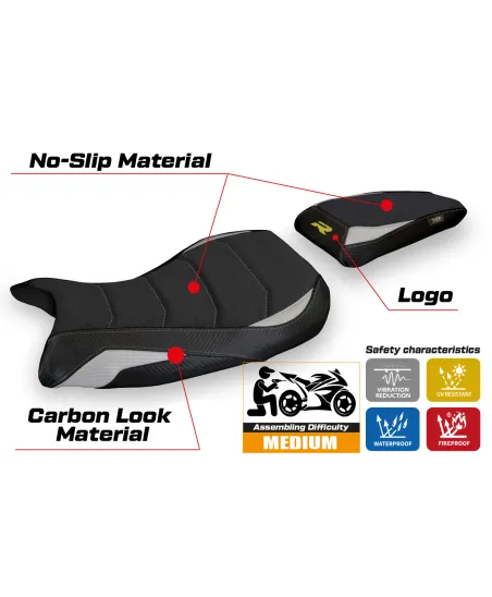 Sitzbezug kompatibel BMW S 1000 R (21-23) Modell Laiar Ultragrip