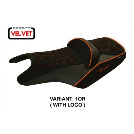 Funda de asiento compatible con Yamaha T-Max (08-16) modelo Aloi 1 terciopelo