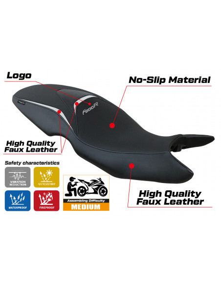 Sitzbezug kompatibel BMW F 800 R (09-20) Modell Maili