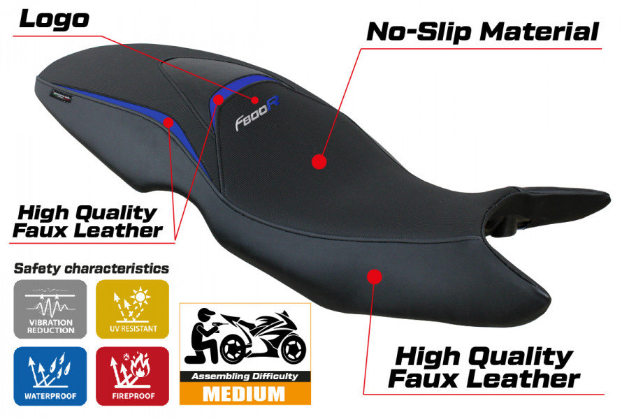 Sitzbezug kompatibel BMW F 800 R (09-20) Modell Maili