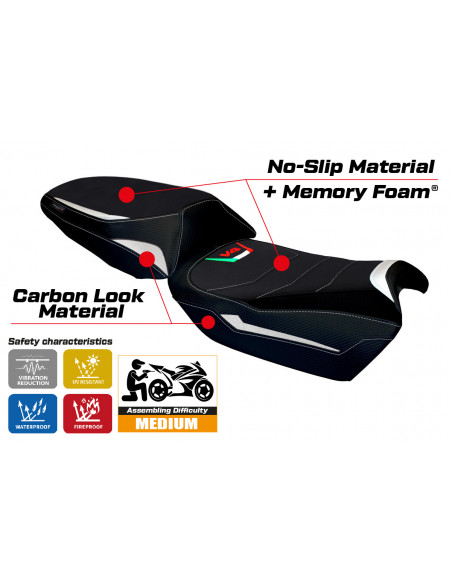 Rivestimento sella compatibile Ducati Multistrada V4 (21-22) modello Galmi comfort system