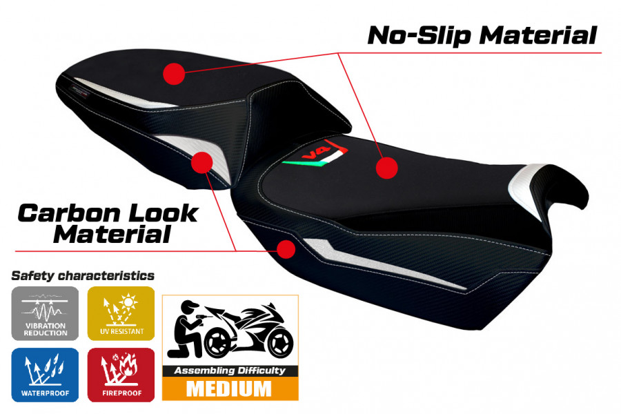 Funda de asiento compatible Ducati Multistrada V4 (21-22) modelo Tokat