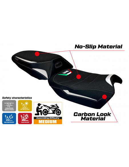 Rivestimento sella compatibile Ducati Multistrada V4 (21-22) modello Adelaide ultragrip