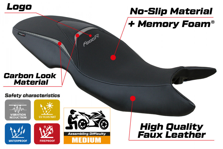 Sitzbezug kompatibel BMW F 800 R (09-20) Modell Maili comfort system