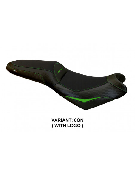 Funda de asiento compatible con Kawasaki Versys 650 (07-22) modelo Nasir