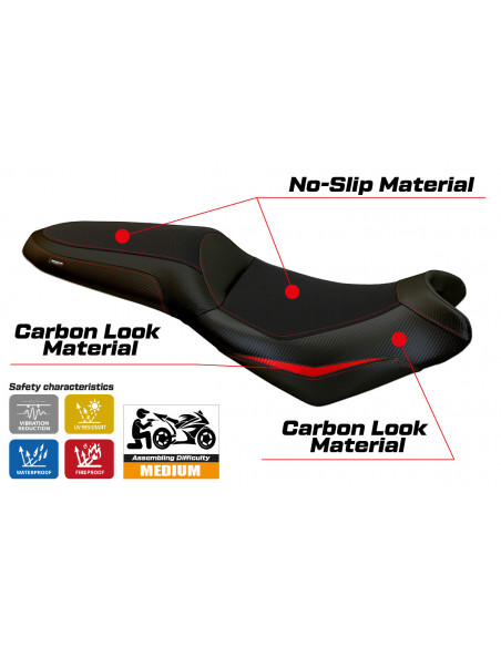 Rivestimento sella compatibile Kawasaki Versys 650 (07-22) modello Nasir