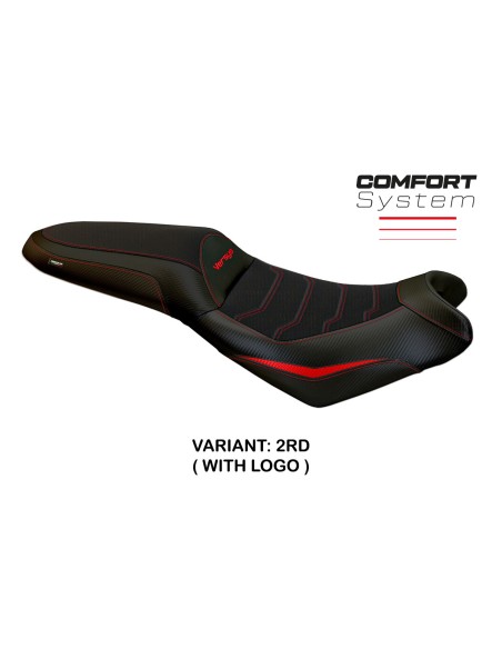 Housse de selle compatible Kawasaki Versys 650 (07-22) modèle Nasir comfort system