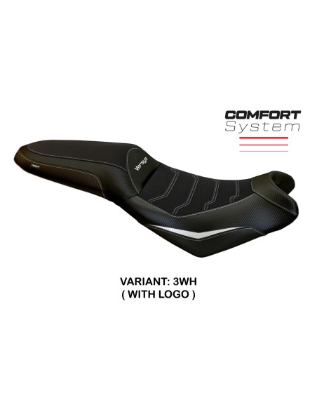 Housse de selle compatible Kawasaki Versys 650 (07-22) modèle Nasir comfort system